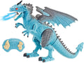 Remote Control RC Dragon Toy - LED Light Up Walking Smoke