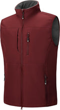 33,000ft Men's Lightweight Softshell Vest - Fleece Lined Windproof TPU