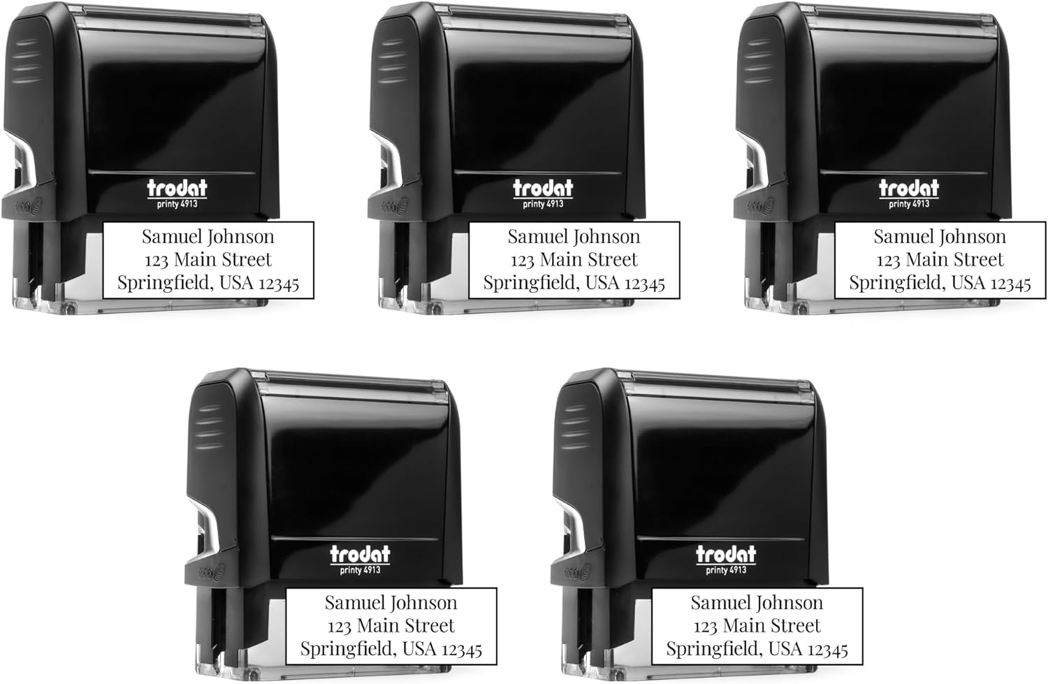Custom Address Stamp with 20 Font Options for Personalization