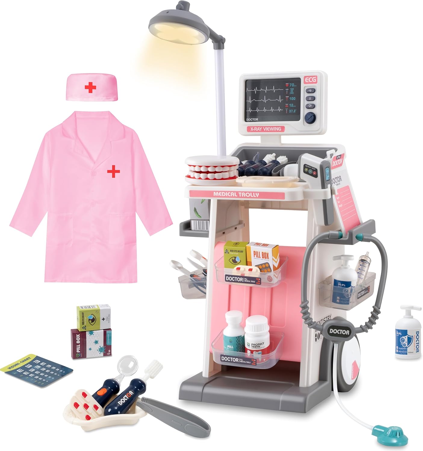 STEM Doctor Playset for Toddlers 3-5 with Sound and Light Effects