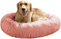 Calming Dog Bed XL for Dogs up to 90lbs - Plush Donut Cuddler