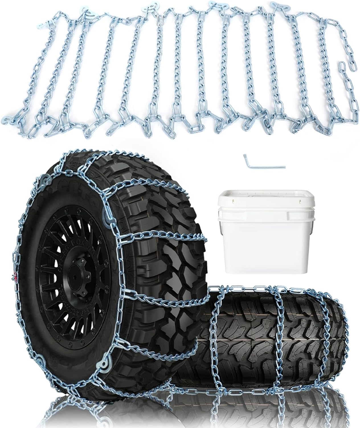 SCITOO Snow Chains for Car and SUV Quick Easy Installation