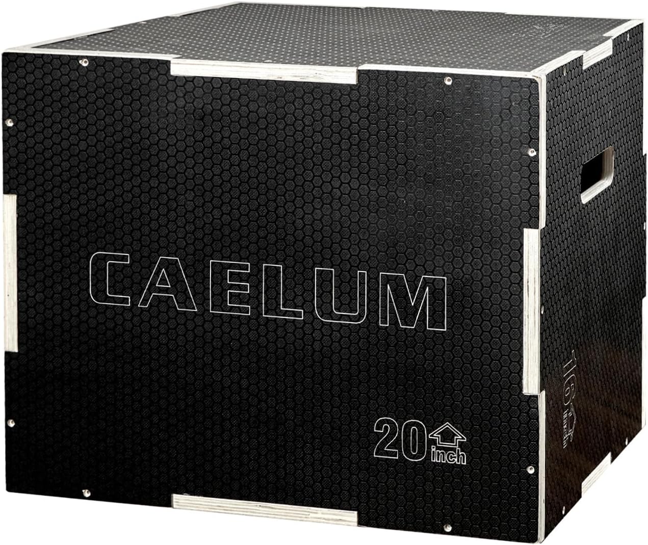 CAELUM 3-in-1 Wood Plyo Box for Home & Gym Workouts