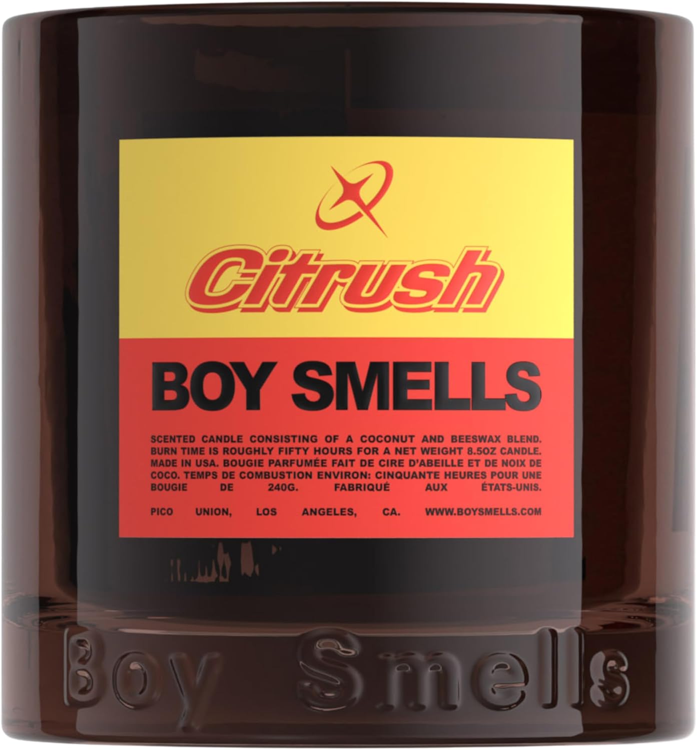 Boy Smells Citrush Candle with Bright Citrus Aroma and Musk