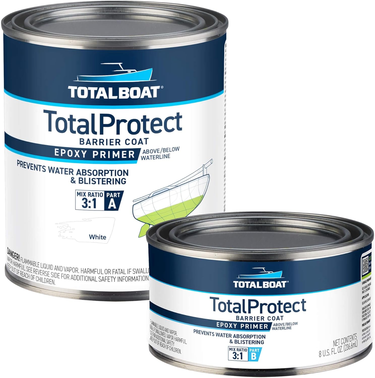 TotalProtect Epoxy Barrier Coat System for Boats - Quart Size