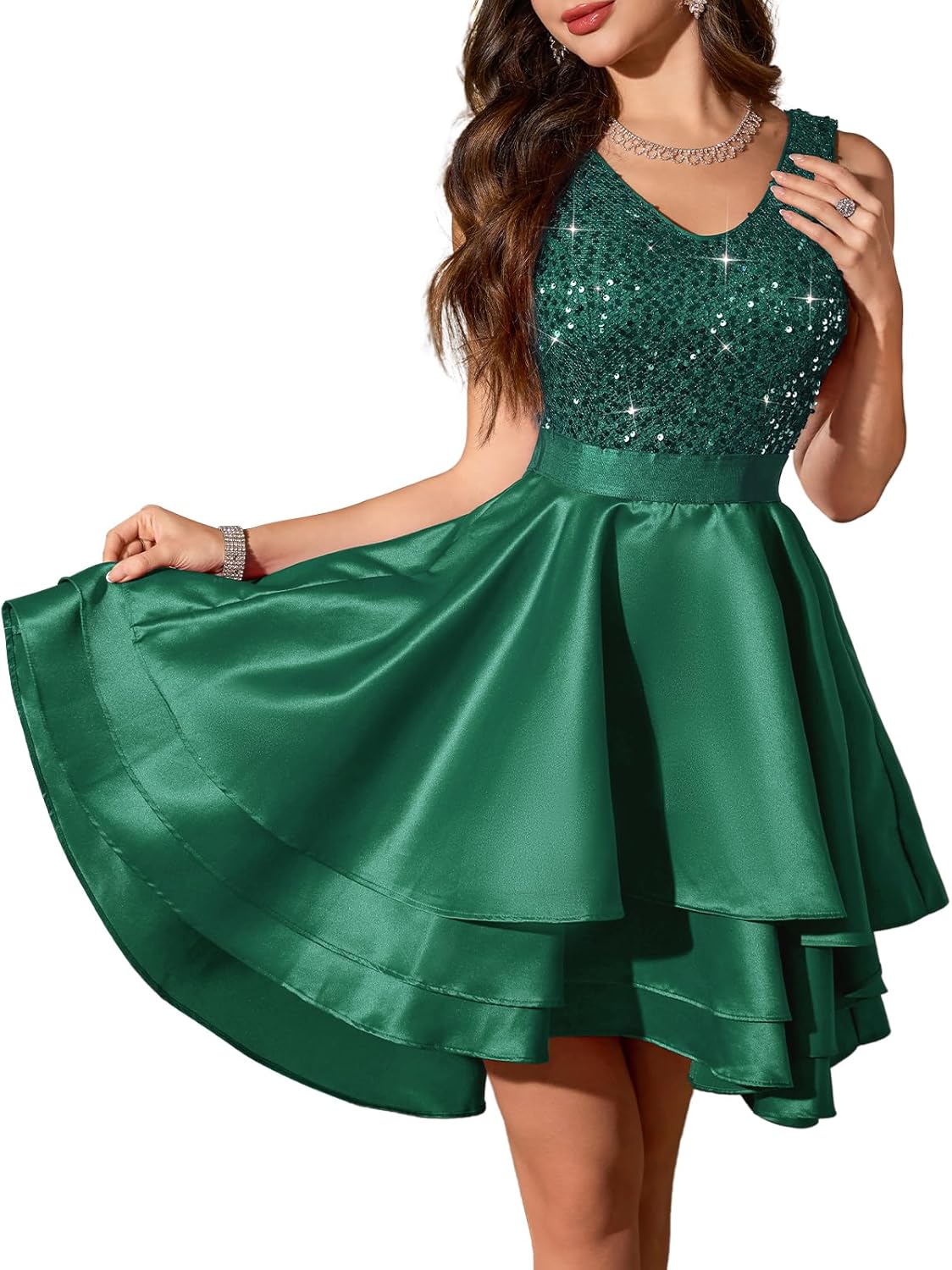 Sparkly Homecoming Dresses for Teens - Short Sequin Style