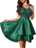 Meetjen Womens Sparkly Homecoming Dress for Teens - Short Sequin High