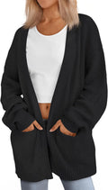 LILLUSORY Womens Oversized Cardigans Soft Knit Cardigan Sweater go-to