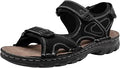 Jousen Men's Leather Open Toe Beach Sandals - Comfortable Outdoor