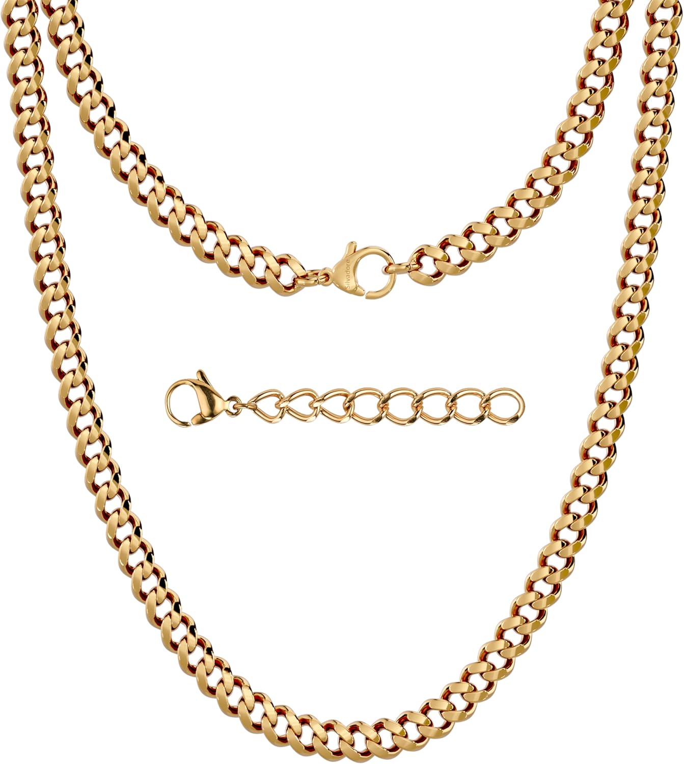 Silvadore Gold/Silver Chain for Men - Luxury Stainless Steel Jewelry