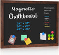 Magnetic Chalk Board 24 in x 36 in - Rustic Large Wall Chalkboard