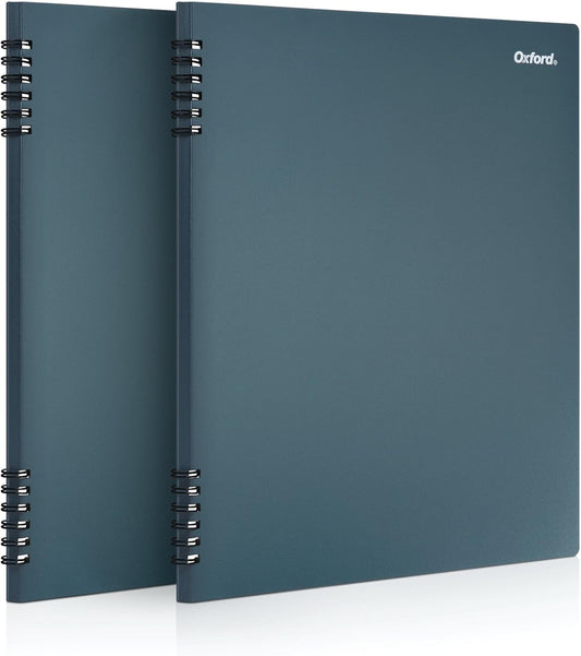 Oxford Stone Paper Notebook 2-Pack, Blue Cover, 60 Sheets, Eco-Friendly Writing Journal