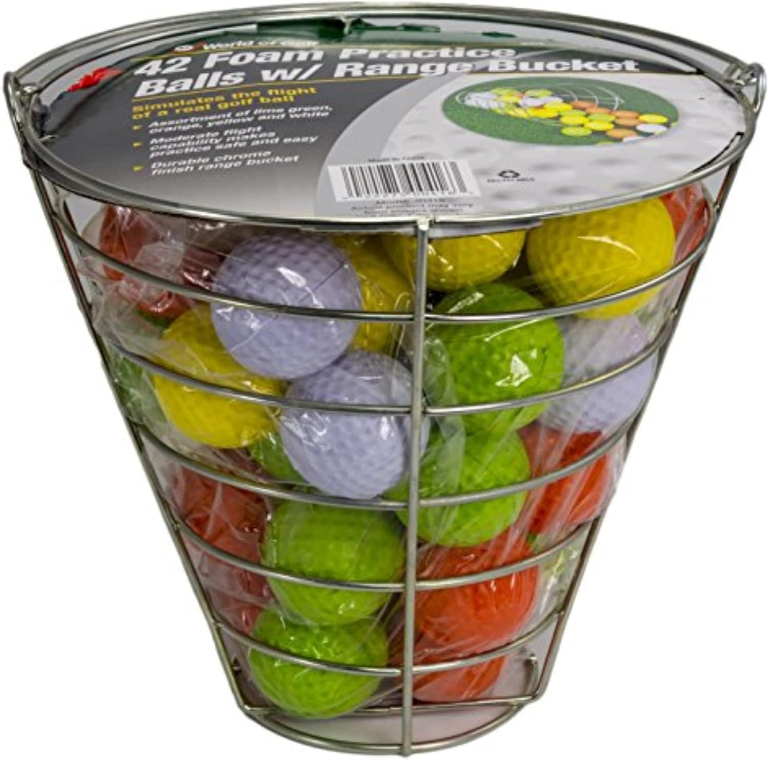 Jef World of Golf Foam Practice Balls - Improve Your Game!