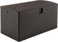 120 Gallon Outdoor Storage Deck Box Large Container - Waterproof
