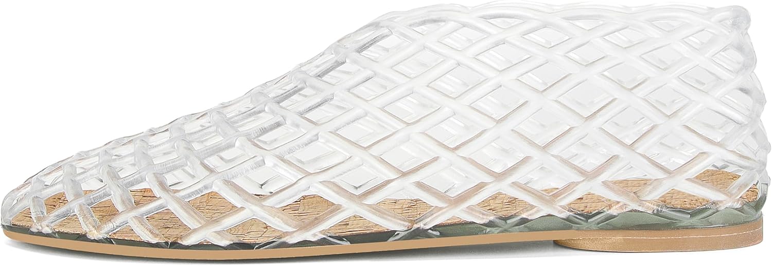 Jelly Mesh Ballet Flats for Women - Comfortable Beach Shoes