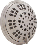 Aqua Elegante Brushed Nickel 1.8 GPM Luxury Shower Head - 6 Settings