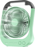 ATEngeus USB Desk Fan with 10000mAh Battery for Camping