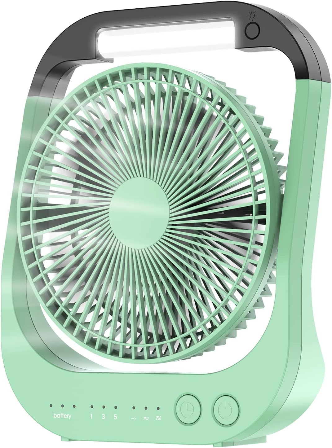 ATEngeus USB Desk Fan with 10000mAh Battery for Camping