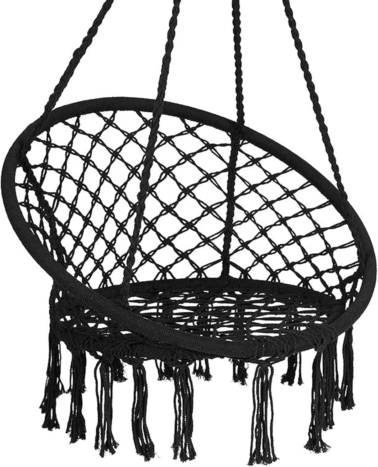 330lb Capacity Macrame Swing - Stylish Comfort!