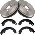 TRQ Rear Brake Shoe & Drum Kit Compatible with 2003-2008 Pontiac Vibe