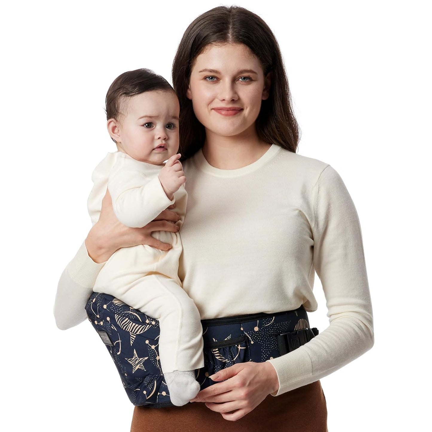 Momcozy Hip Seat Baby Carrier with 3D Belly Protector Design