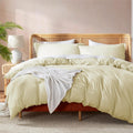 Nestl Vanilla Yellow Duvet Cover Queen Size for Ultimate Comfort