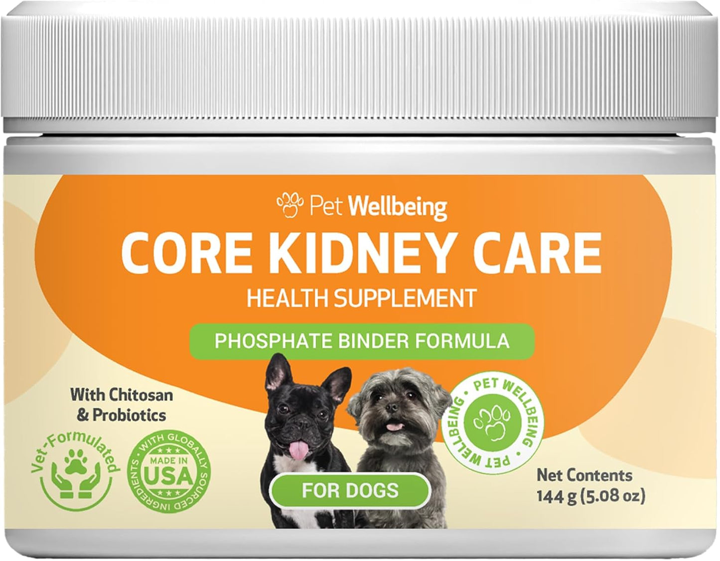 Pet Wellbeing Core Kidney Care for Dogs - Daily Phosphate Binder