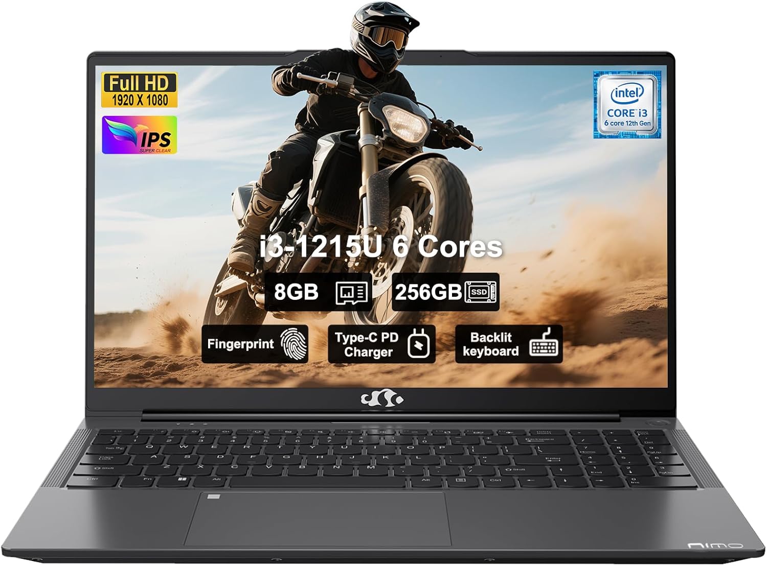 NIMO 15.6 FHD IPS Laptop with Intel Core i3 and 8GB RAM