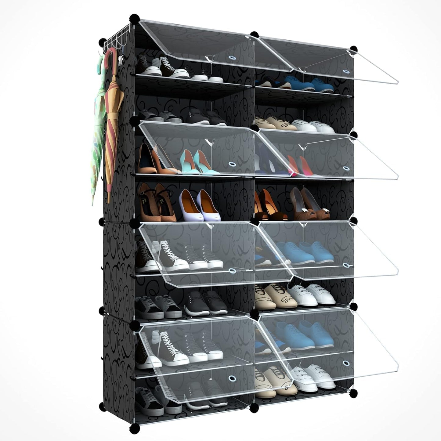 32 Pair Shoe Rack Organizer for Closet - Expandable Storage Solution