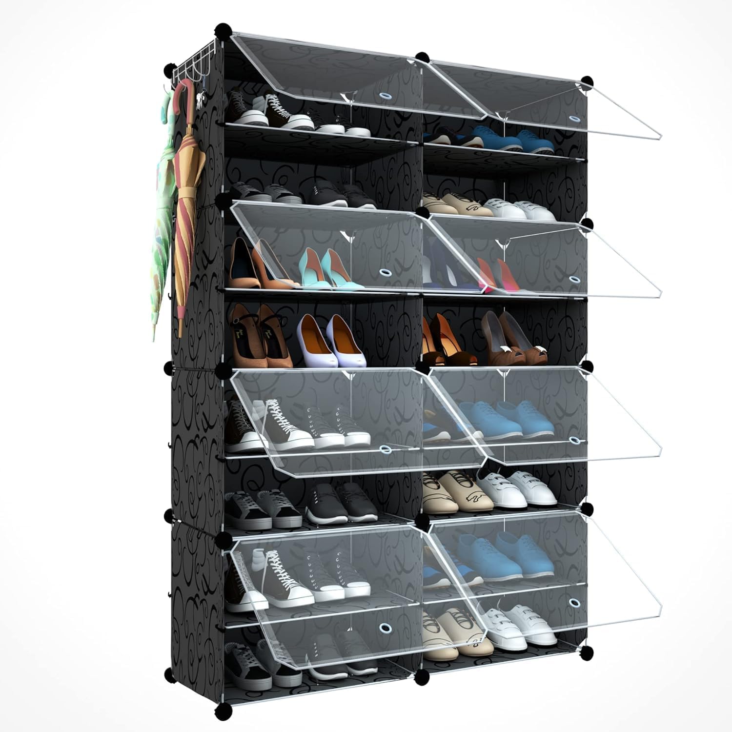 32 Pair Shoe Rack Organizer for Closet - Expandable Storage Solution