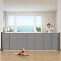 Retractable Baby Gates Extra Wide 120 in x 42 in - One-Hand Operation