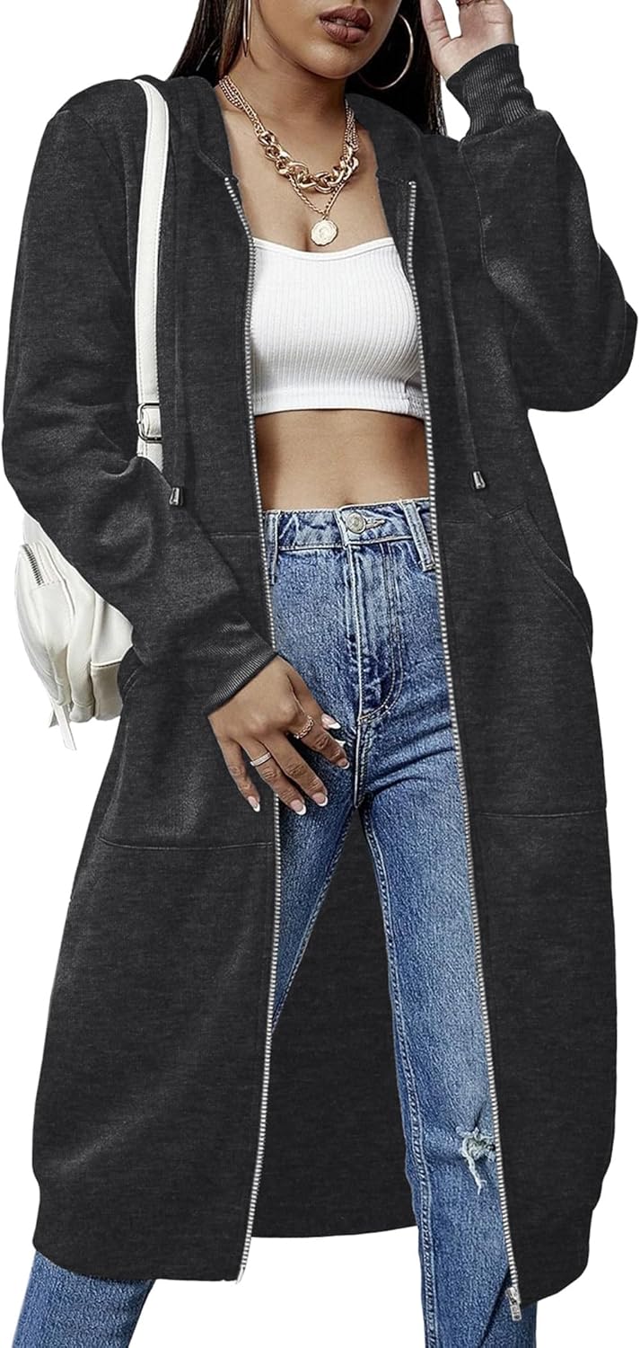 ELESOL Women Casual Zip up Fleece Hoodies for Stylish Comfort