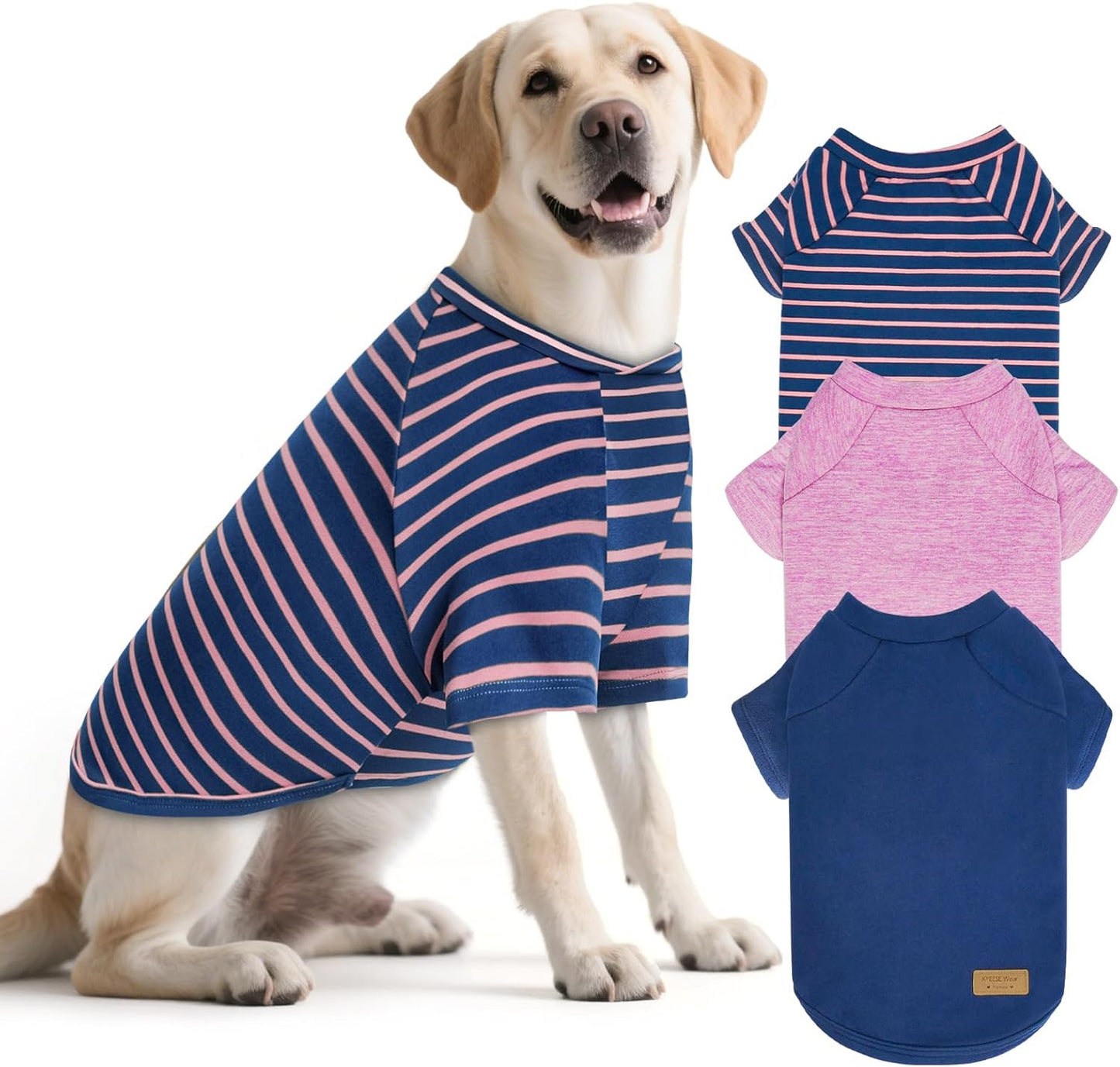 KYEESE 3Pack Dog Sweater for Medium Dogs - Comfy & Lightweight