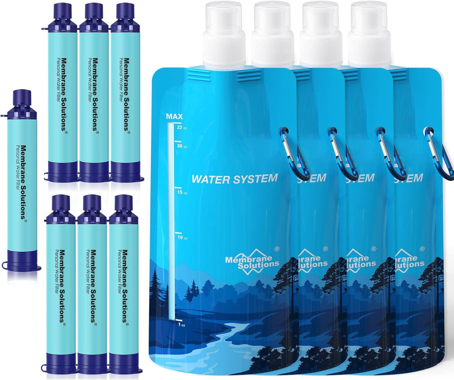 Portable Water Filter Kit for Travel