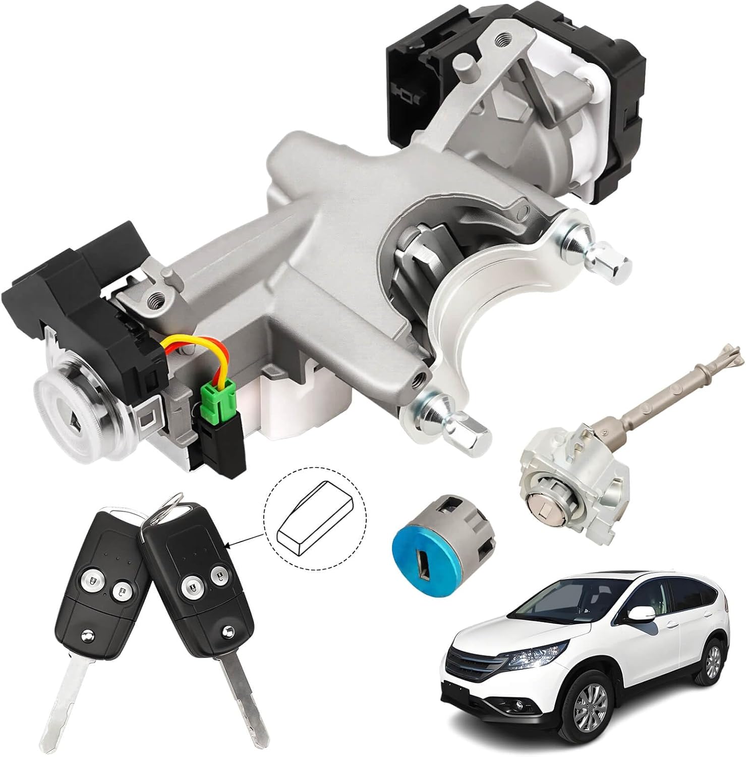 RAMATA Ignition Switch Lock Cylinder with Key for Honda CRV