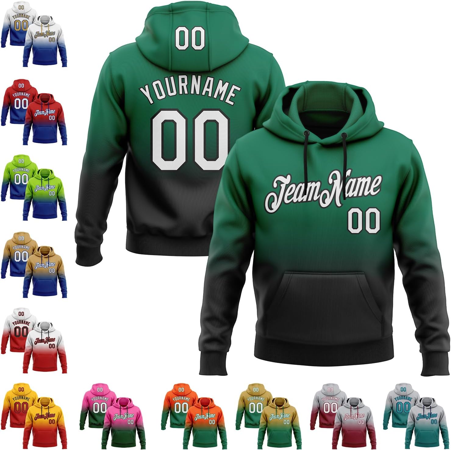 Customize Your Style with Personalized Gradient Hoodie