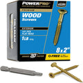 #8 x 2 in Bronze Exterior Wood Screws, 709-Piece Pack - Durable Deck