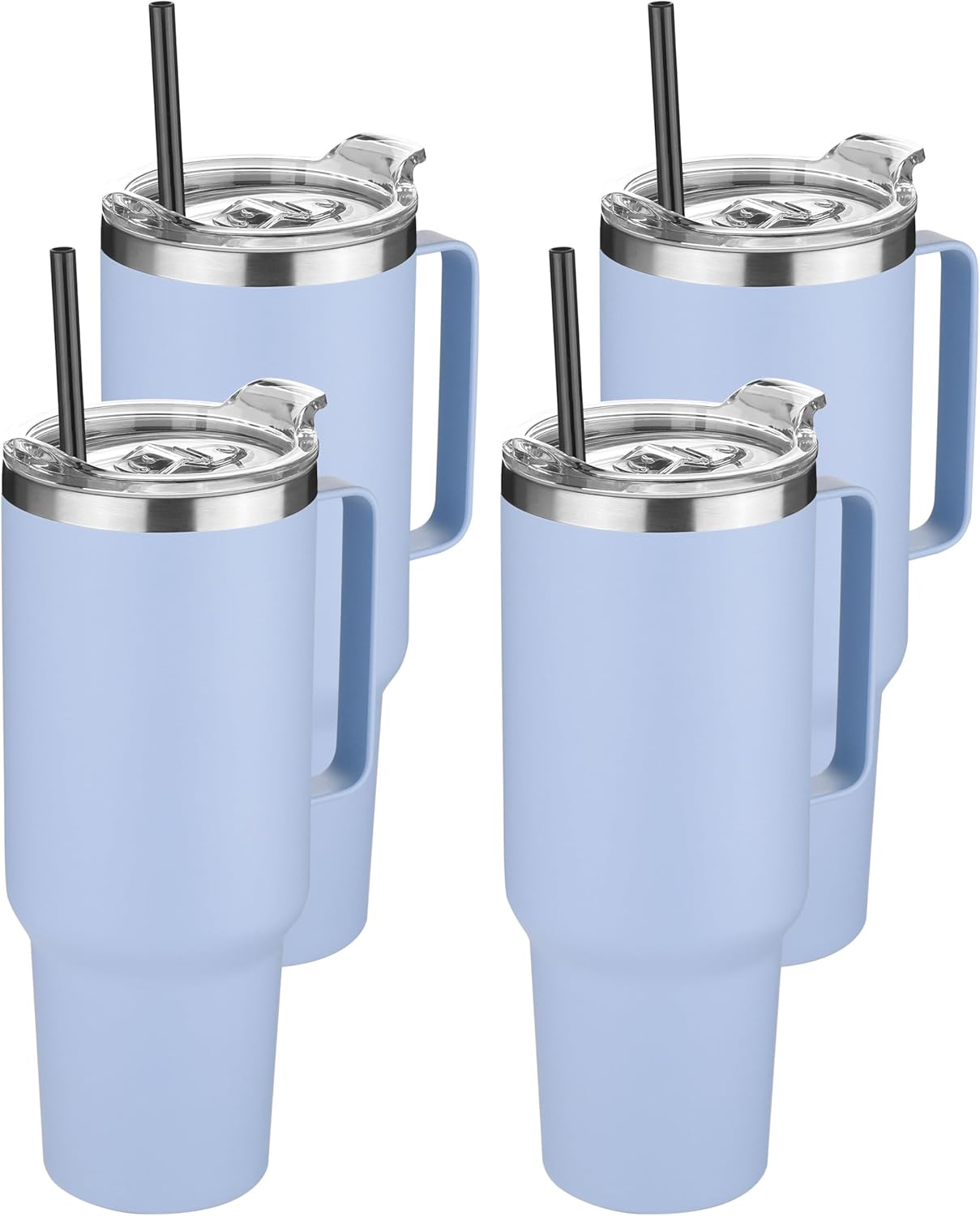 40 oz Stainless Steel Tumbler with Handle - Durable Insulated Mug