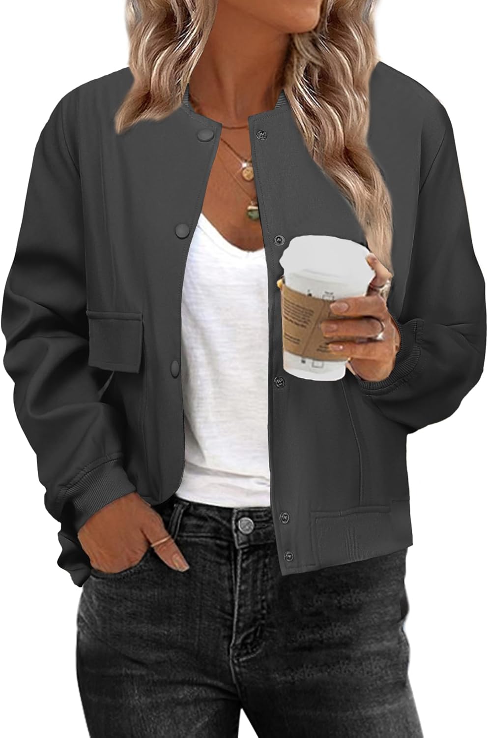 Stylish Zeagoo Women Bomber Jacket for Casual Outfits and More