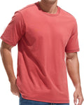 VEIISAR Men's Heavy Weight Crew Neck T-Shirt for Comfort