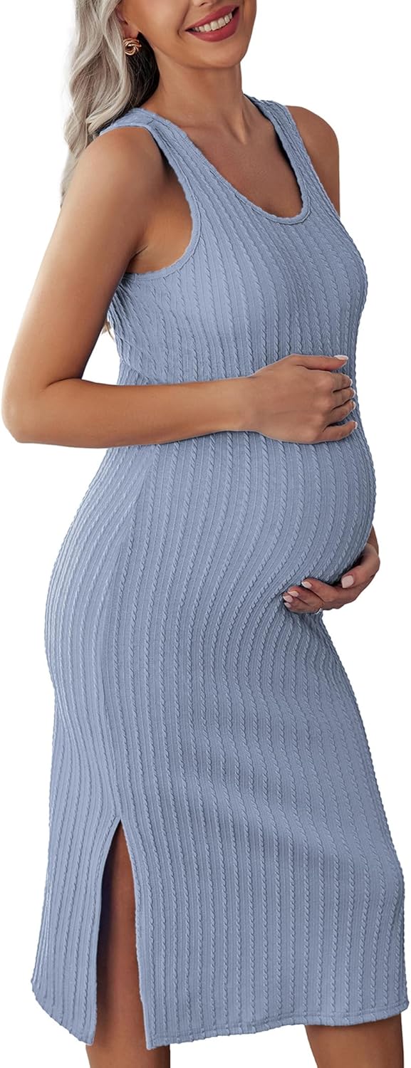 Ekouaer Women's Maternity Dress for Comfort and Style