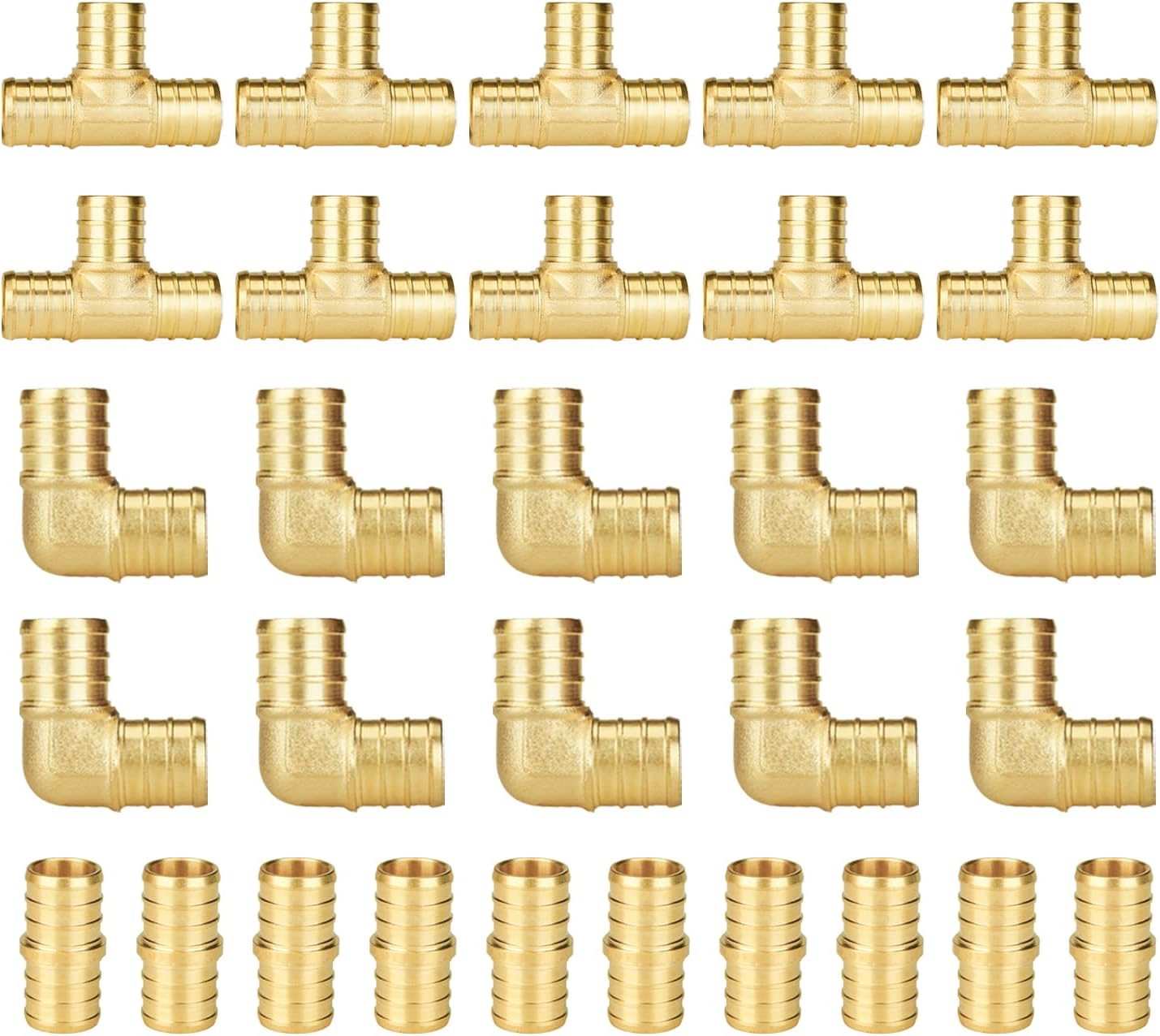 SUNGATOR 30-Pack 3/4 Inch PEX Fittings for Plumbing Projects