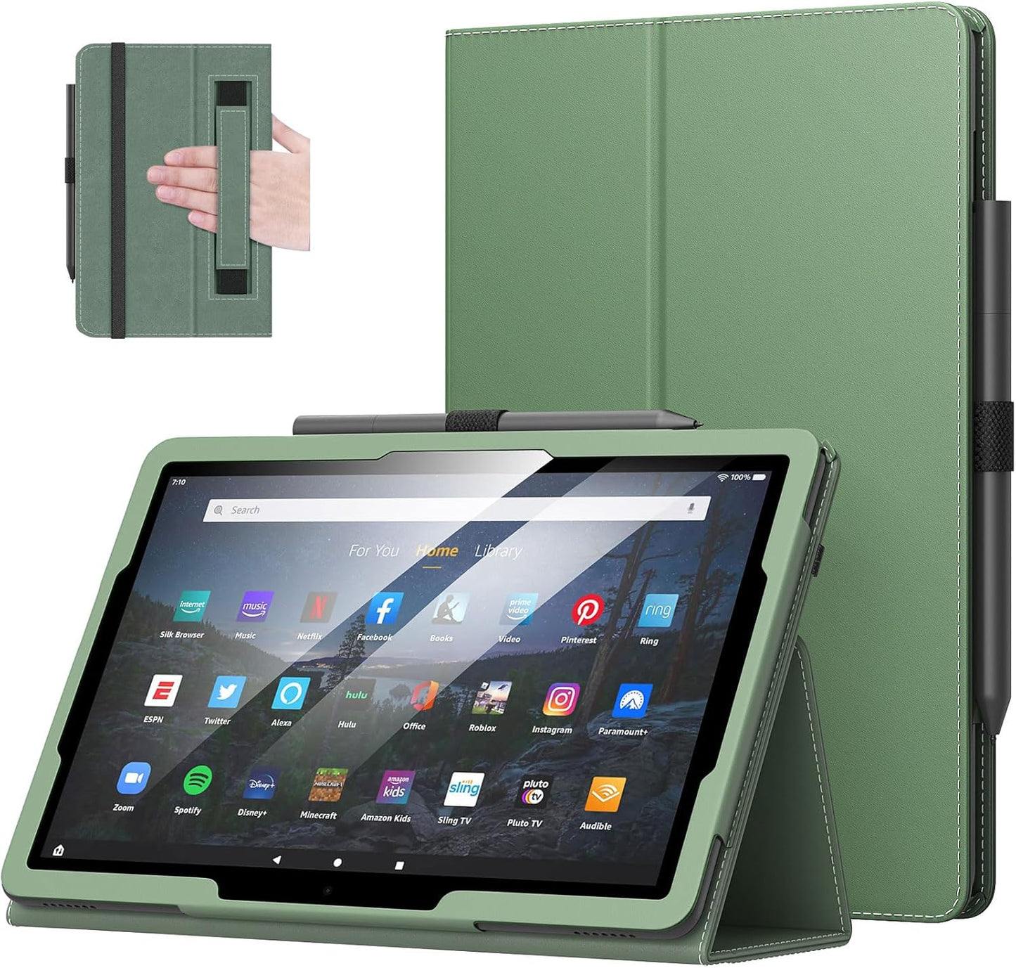 MoKo Case for Kindle Fire HD 10 & 10 Plus - Slim Stand Cover