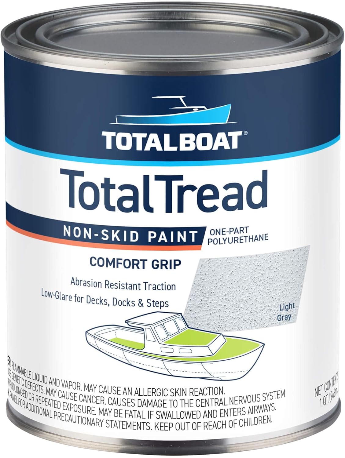 TotalBoat TotalTread Non-Skid Deck Paint for Secure Footing