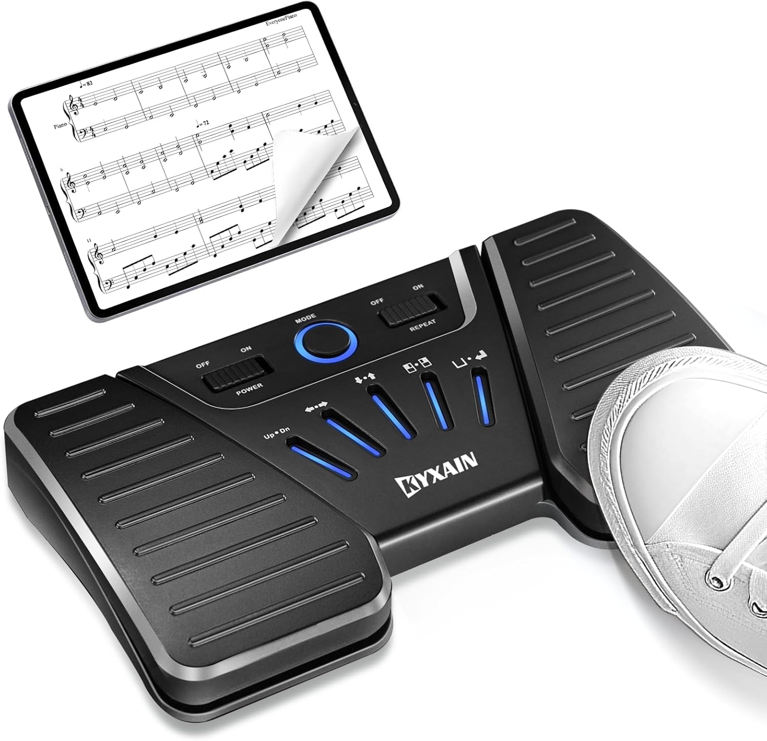 Wireless Page Turner Pedal for iPad - Bluetooth Music Switch