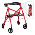 Space Saver Rollator Short - Compact Lightweight Folding 4-Wheel