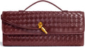 Woven Clutch Purses for Women - Sleek 12in Leather Evening Bag