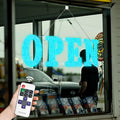 Large LED Open Sign 40in x 14in - Bright 13 Scene Modes for Business