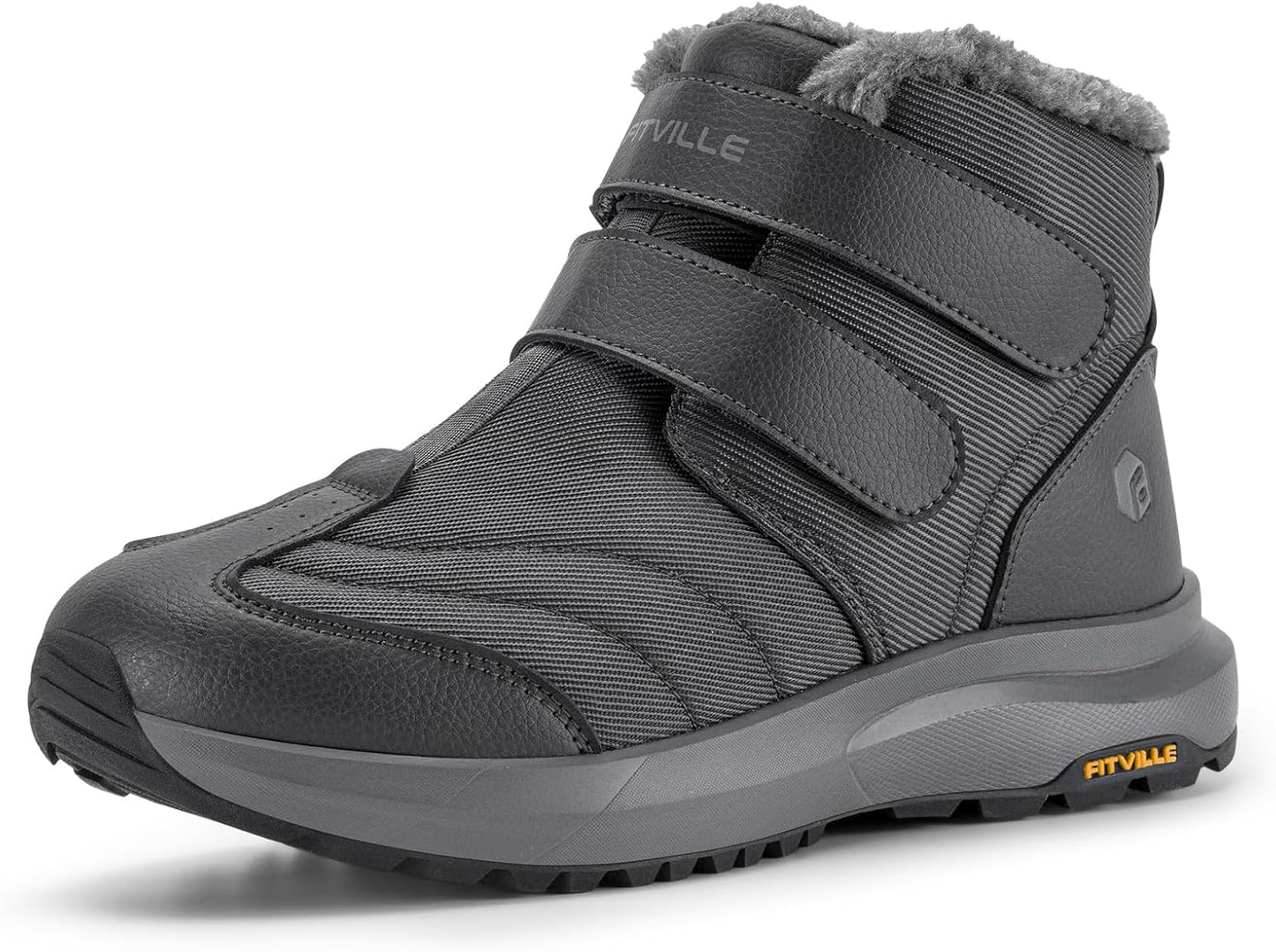 FitVille Mens Extra Wide Snow Boots for Winter Adventures