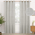Light Grey Linen Curtains 84 Inch Length for Cozy Living Spaces